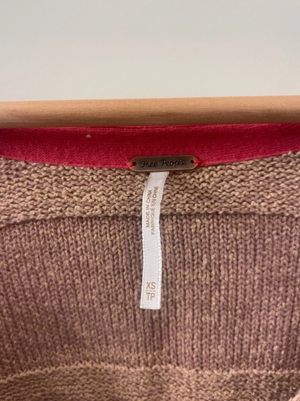 Free People Soft Blush V-Neck Cropped Sweater